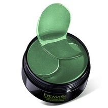 아이크림 주름지우개 60pcs 붉은 조류 나트륨 히알루 론산 아이 마스크 안티 에이징 다크 서클 제거, 초록