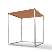조립식창고 주차장 바람막이 대기실 휴게실 쉼터 창고, 1x1x2 PC 브라운, 기본