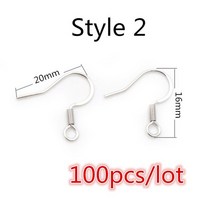 (결코 퇴색하지 않음) 316 스테인레스 스틸 diy 귀걸이 결과 걸쇠 후크 보석 만들기 액세서리 이어 와이어