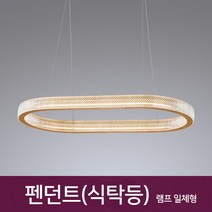 (주)동성조명 LED식탁등 펜던트 카페조명 주방등 36종류 LED펜던트조명 LED레일조명 인테리어조명, BK334 골드무광50W 반타원형 LED 펜던트 식탁등