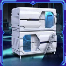 산소침대 캡슐 기숙사 게하 게스트하우스 개인공간, 싱글 데크 더블 캐빈(외부 트림 패널 제외)