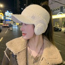 모자 겨울 승마 귀 보호 정점 캡 패션 모든 경기 벨벳 따뜻한 빈 탑 귀마개 울 캡 유행