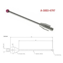 CMM 터치 프로브 스타일러스 3mm 직경 루빈 볼 세라믹 스템 M4 A-5003-3680/ 0051 툴 기계 및 비교기, 한개옵션1, 02 A-5003-4797