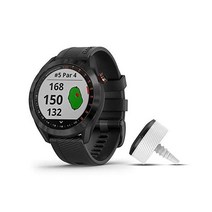 Garmin Approach S40 번들 세련된 GPS 골프 스마트워치 CT10 클럽 트래커 3개 포함 블랙