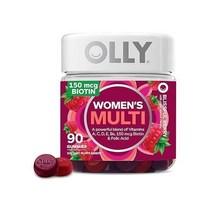 OLLY 여성 멀티비타민 구미 베리맛 90정, Gummies, 90 Count