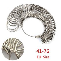 측량장비 EU/JP/KR/UK 유용한 표준 보석 측정 도구 반지 크기 금속 손가락 반지 Sizer 측정 게이지, 03 EU