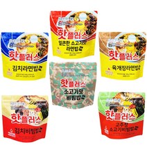 핫플러스발열도시락 전투식량 비빔밥 라면밥 6종세트 (409호), 1개