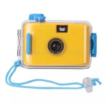 폴라로이드 로모카메라 즉석 레트로 캠코더 Lomo 수중 방수 카메라 미니 귀여운 35mm 필름 하우징 케이스 포함 드롭, [02] yellow