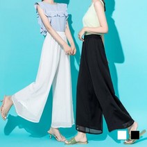 선도스토어 설아 쉬폰 밴딩 통바지 SD-230309