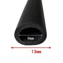 PE폼 길이 1M 2M 3M 다른 크기 스트립 튜브 삽입 스폰지 고무 파이프 EPDM 거품, [01] O, [06] ID9mm OD13mm, [01] 1M