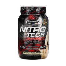 머슬테크 Nitro Tech Ripped Ultimate Protein+체중 감량 French Vanilla Swirl 2 lbs