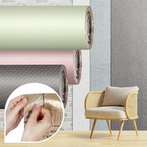 크레파펠 1Mx40M 풀바른실크벽지 접착식도배 포인트아파트 원룸 셀프도배, 크레파펠타탄1Mx40M 펄크림화이트