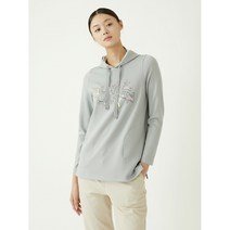 3여성)올리비아로렌 롱기장 후드 티셔츠 VVCALYS1271