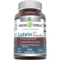 어메이징 포뮬라 루테인 40mg 지아잔틴 1600mcg 60소프트젤 Amazing Formulas, 60캡슐x한 병, 60정