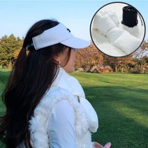 남성 여성 겨울 패딩 골프 넥워머 스카프 골프 웨어 복장 등산용, 화이트