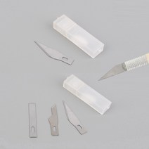공예칼 칼날 교체 리필용 아트 나이프 커팅펜 펜칼 5P/9P, 9P