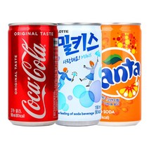 코카콜라&환타오렌지&밀키스190ml X 각10개(총30개) 업소용/콜라/환타/밀키스/탄산음료/미니음료/소캔, 1세트, 190ml