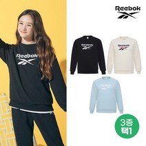 리복(REEBOK) [REEBOK] 리복키즈 아동 등원룩 맨투맨 티셔츠 여아 3컬러 택1