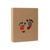 포토앨범 4x6인치 포켓 사진북 대용량 성장 초음파 앨범, R발바닥