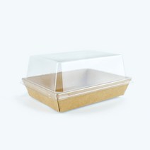 더모아 DRP-30 사각일회용 종이도시락 바디+뚜껑 SET 700개(크라프트)