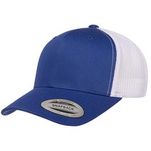 YP 클래식s 레트로 트러커 캡 헤더블랙. One Size, Royal/White