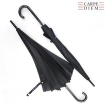 까르페디엠 S001 ﻿솔리드 장우산 블랙 발수 방수 93cm 380g
