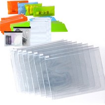 고주파 PVC 투명지퍼백20x15cm 10장 슬라이드지퍼백