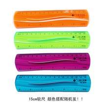 휘어지는자 모양자 구부러지는 자 접이식연 물결선연직 30cm 세트 초등학생용 휘어지는 컬, 13 15cm연자 색상랜덤1