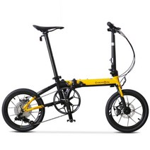 Dahon K3 plus 접이식 자전거 kaa693 자전거 알루미늄 합금 프레임 16 인치 9 속도 디스크 브레이크 내부 배선 휴대용 라이트 사이클링, YELLOW_2