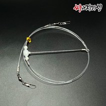 양방향 생미끼 고급형 편대채비 농어 민어 외수질 낚시, 생미끼 고급형 편대채비(2개입)