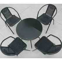 정원 커피의자 야외 테이블세트 철제 수영장 발코니, 120cm 직사각형 테이블 + 의자 6개