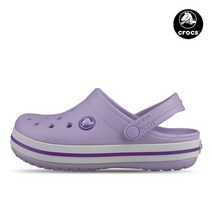 크록스 키즈 크록밴드 아동 주니어 아쿠아슈즈 샌들 라벤더 207006-5P8
