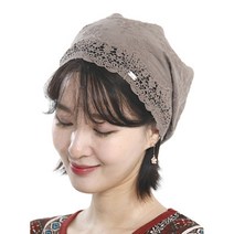 H947 자가드 레이스모자