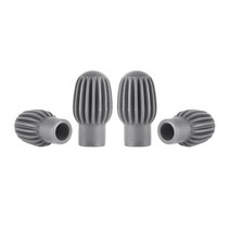 2pcs 실리콘 드럼 스틱 헤드 고무 슬리브 음소거 댐퍼 초심자 타악기 액세서리를위한 사일런트 연습 팁, Grey 4pcs, CHINA