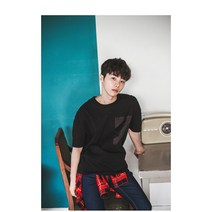 남성 탑스타일 투블럭 스핀 스왈로펌 남자가발, L, 다크블랙