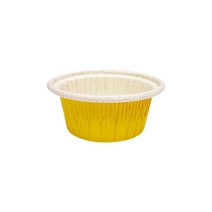 주름 머핀컵 옐로우 100개 50X30mm, 없음