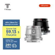 ttartisan 35mm f1.4 프라임 렌즈 소니 e 마운트 후지 xf 캐논 m 라이카 l 니콘 z 파나소닉 올림푸스 m43 카메라, 은