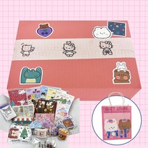 엘레나의공방 핑크 다꾸세트 랜덤박스 인스 도무송 스티커