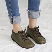 지쎄수제화 라운드 레이스업 캐쥬얼 슈즈 [6color] 카멜브라운