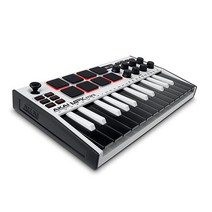 해외 Akai Professional MPK 미니 플러스 - USB MIDI 키보드 컨트롤러 37개의 키 8개의 MPC 패드 시퀀서 MIDI/CV/Gate I/O 음악 제, White, MPK Mini Only