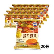 대신 골드런치버거 120g 20봉 냉동 매점 햄버거, 20개