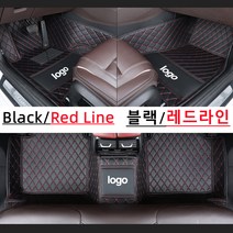 Ecool 시트로엥 DS 바닥매트 코일매트 자동차바닥발판 차발매트 카매트 C5 에어크로스 DS3 DS7(시트로엥 도안 첨부), 블랙 붉은실Black red line, C5 에어크로스(19년~현재)