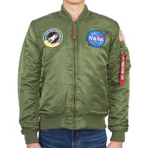 알파인더스트리 MA-1 VF 나사 166107 01 SAGE GREEN 남자 패딩 봄버 자켓슬림핏 (MJM21093C1)