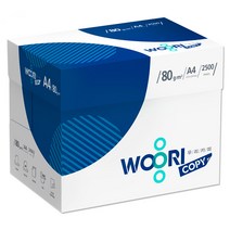 [KT알파쇼핑]우리카피 A4 복사용지 A4용지 80g 2500매 1박스, 상세페이지참조
