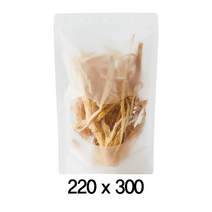 팩플러스 미소스탠드(지퍼형) 220x300 100매 / 투명창지퍼백 / 지퍼스탠딩 / 포장스탠드