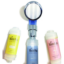 워터플러스 비타민 항균 소금 샤워기필터 3종+샤워기헤드