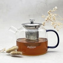 이탈리아노 직화용 내열유리주전자 티포트 티머그6종, 티주전자 1000ml - 15000원