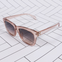 오너클랜 투명브라운_피치블랙투톤- 뿔테 클래식 선글라스