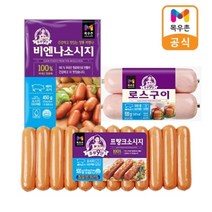 목우촌 T[목우촌]주부9단 인기햄류 세트 (비엔나450g+로스구이햄500g+프랑크소시지500g), 단일옵션