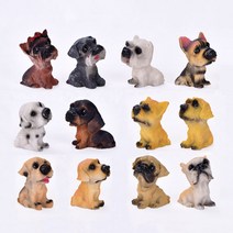 미스토토 테라리움재료 중형 강아지 미니어처 동물피규어, P994_7번 중견 강아지 1P